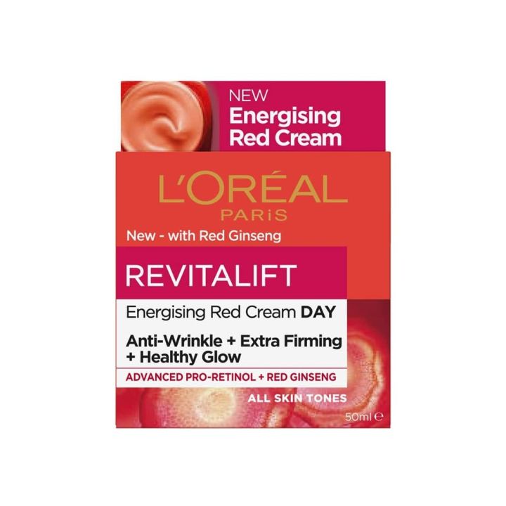 Loreal Revitalift Antiwrinkle + Extra Firming Cream 50ml - Healthy Glow Red Cream Day